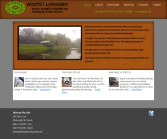 Visionbythelake.com(Rustic Lodging) Screenshot