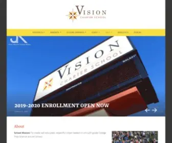 Visioncharter.net(College preparatory arts and science charter school located in Caldwell) Screenshot
