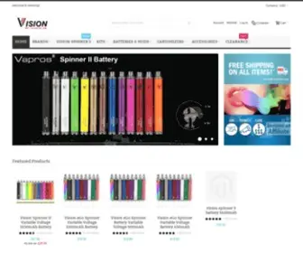 Visioncig.com(Vision Electronic Cigarette Original Manufacturers) Screenshot
