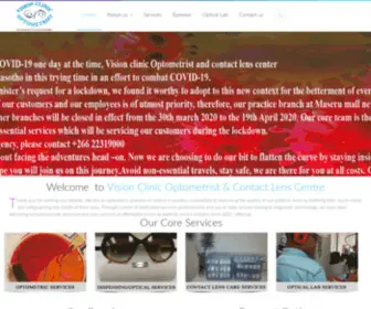 Visionclinic.co.ls(Vision Clinic Optometrist) Screenshot