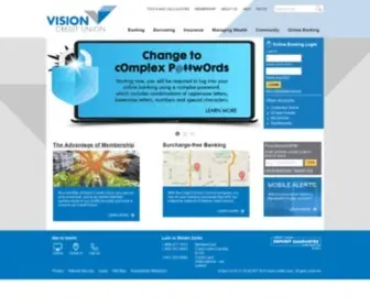 Visioncu.ca(Vision Credit Union) Screenshot