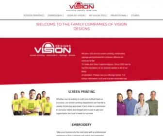 Visiondesignsct.com(Screen Printing CT) Screenshot