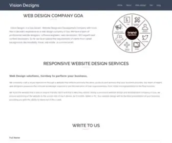 Visiondezigns.com(Web Designers Goa) Screenshot