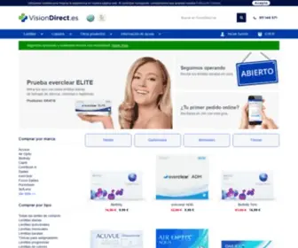 Visiondirect.es(Comprar Lentillas Online) Screenshot