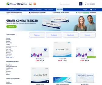 Visiondirect.nl(Lenzen bestellen) Screenshot