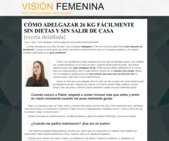 Visionfemenina.me(visionfemenina) Screenshot