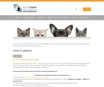 Visionforanimals.org(Vision for Animals Foundation) Screenshot