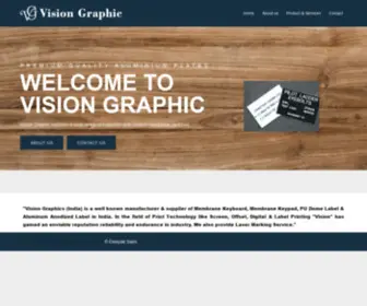 Visiongraphic.co.in(Manufacturer of Aluminum Anodized Label) Screenshot
