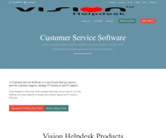 Visionhelpdesk.com(Customer Service Software) Screenshot