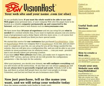 Visionhost.info(Your website and your name .com) Screenshot