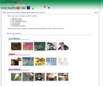 Visionized.com(Exceptional Digital Graphic Design and Illustration Services) Screenshot