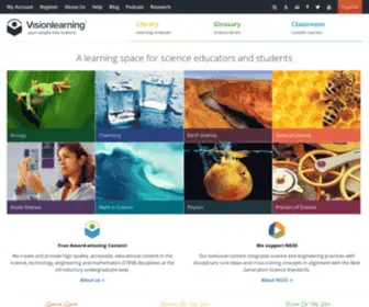 Visionlearning.org(Science) Screenshot