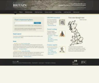 Visionofbritain.org(A Vision of Britain through Time) Screenshot