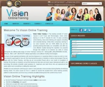 Visiononlinetraining.com(My Website) Screenshot