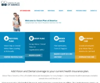 Visionplanofamerica.com(Vision Plan of America) Screenshot