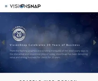 Visionsnap.com(Seattle Web Design & Development) Screenshot