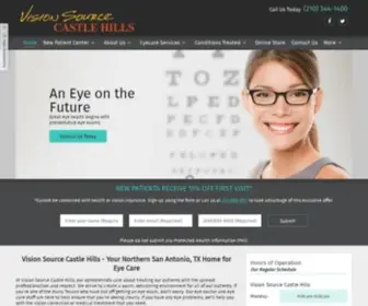 Visionsource-Castlehills.com(Optometrist in San Antonio) Screenshot