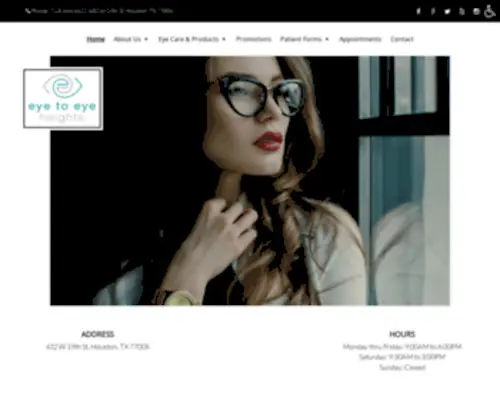 Visionsource-Houstonheights.com(Optometrist in Houston) Screenshot