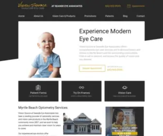 Visionsource-Seaside.com(Optometrist, Eye Doctor in Myrtle Beach SC) Screenshot