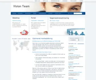 Visionteam.dk(Vision Team din leverandor af Typo3 CMS hjemmesider) Screenshot