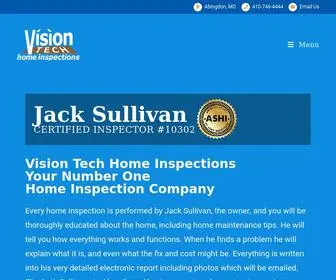 Visiontechmd.com(VisionTech Home Inspections) Screenshot