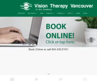 Visiontherapy.ca(Vancouver Vision Therapy and rehab clinic) Screenshot