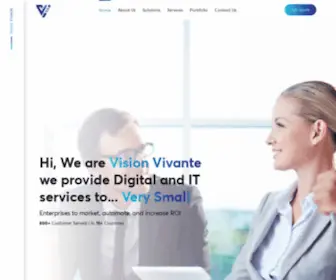 Visionvivante.com(Software Development & Internet Marketing Company) Screenshot