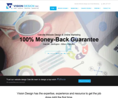 Visionwebsitedesign.ca(Custom Website Design Oakville) Screenshot
