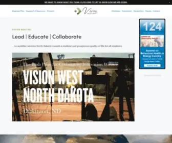 Visionwestnd.com(The Vision West ND project) Screenshot