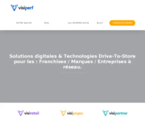 Visiperf.com(Technologie Marketing pour les réseaux de points de vente et les marques) Screenshot