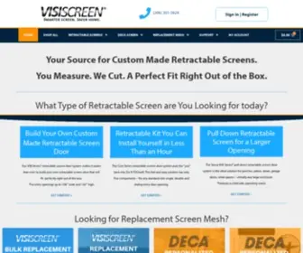 Visiscreendoors.com(VISISCREEN Screen Door Repair and Replacement Solution) Screenshot