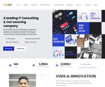 Visissoft.com(ERP, CRM & BPM Solution Out of Home advertisement) Screenshot