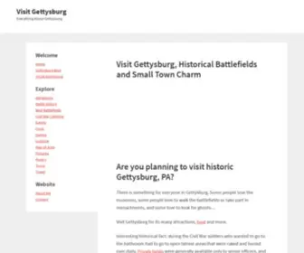 Visit-Gettysburg.com(Visit Gettysburg) Screenshot