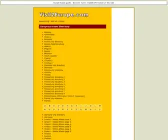 Visit2Europe.com(Travel europe) Screenshot