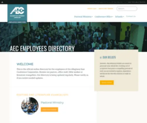 Visitaecemployees.org(AEC Employees Directory) Screenshot