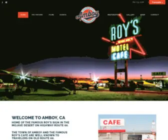 Visitamboy.com(Roy's Motel & Café) Screenshot