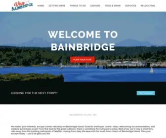 Visitbainbridge.com(Visit Bainbridge Island) Screenshot