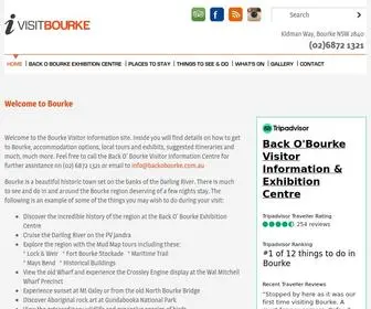 Visitbourke.com.au(Bourke Tourist Information) Screenshot
