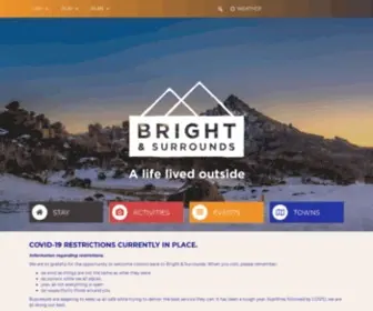 Visitbright.com.au(Bright, Victoria) Screenshot