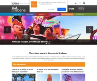 Visitbrisbane.com.au(Eat, Drink, Shop, Play and Stay) Screenshot