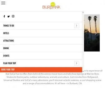 Visitburbank.com(Visit Burbank Hotels) Screenshot