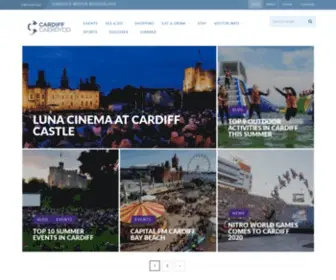 Visitcardiff.com(Official Cardiff tourist information) Screenshot