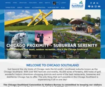 Visitchicagosouthland.com(The Chicago Southland CVB) Screenshot