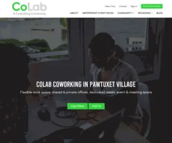 Visitcolab.com(CoLab Coworking in Pawtuxet Village) Screenshot