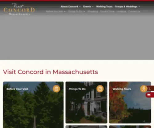 Visitconcord.org(Visit Concord) Screenshot