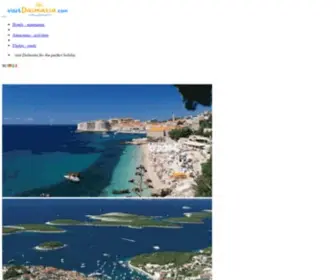 Visitdalmatia.com(Visit Dalmatia for the perfect Holiday) Screenshot