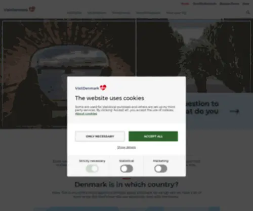 Visitdenmark.es(The Official Travel Guide to Denmark) Screenshot