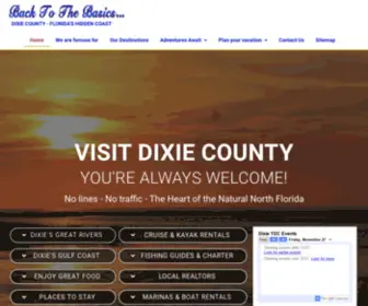 Visitdixie.org(Florida's Hidden Coast) Screenshot