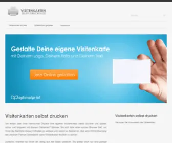 Visitenkarten-Selbst-Drucken.de(Visitenkarten selbst drucken) Screenshot