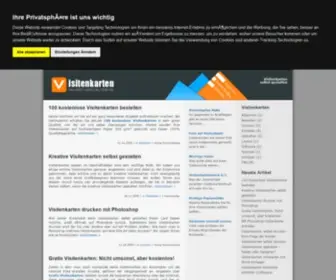 Visitenkarten-Selbst-Gestalten.de(Visitenkarten selbst gestalten) Screenshot